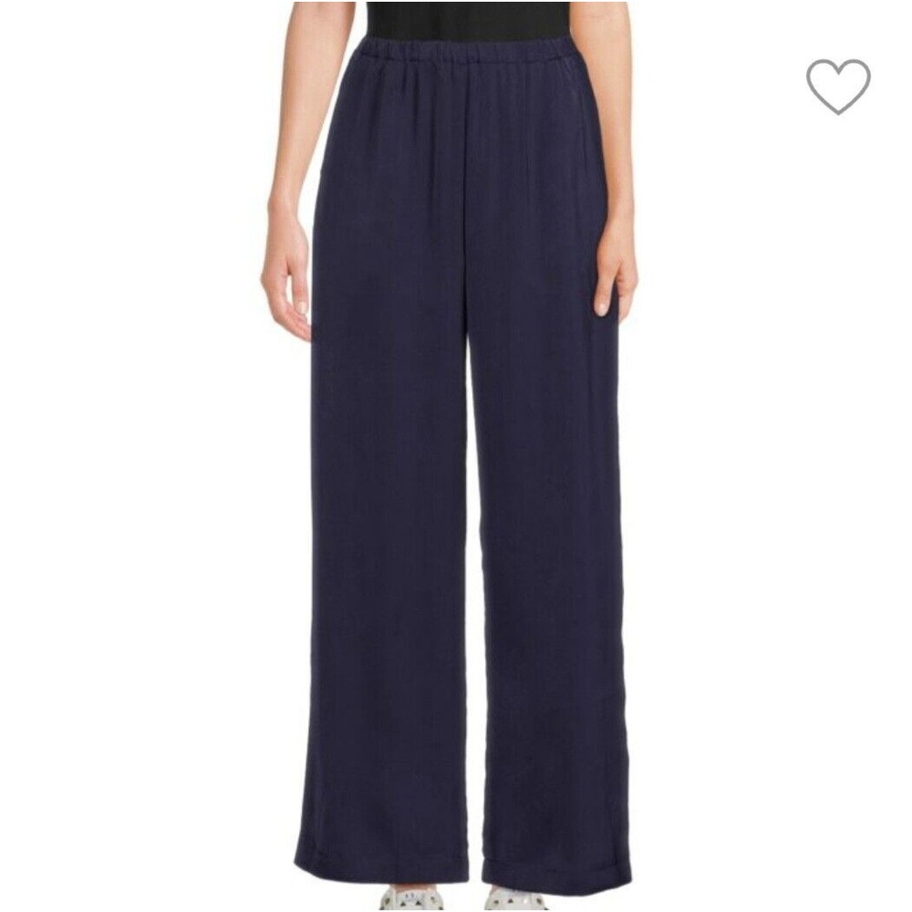 Lea & Viola wide leg satin‎ pant